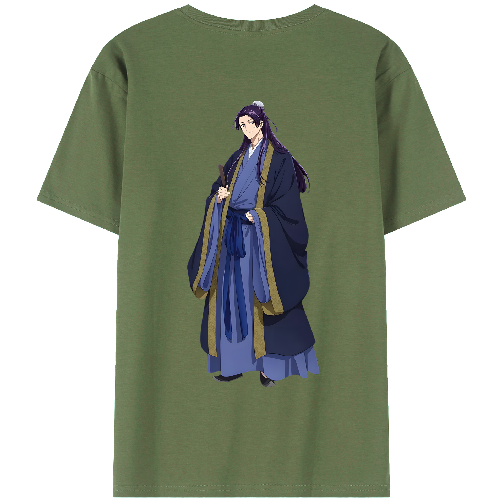 （画像用） 薬屋のひとりごと The Apothecary Diaries 綿100％ メンズ半袖Tシャツ（バックプリント） 通気性